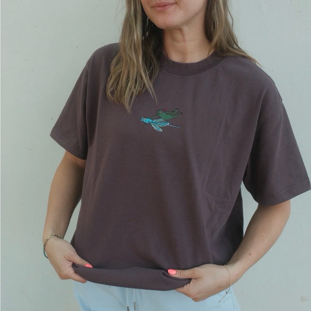 Embroidered “Frogs Doin’ Shit” T-Shirt